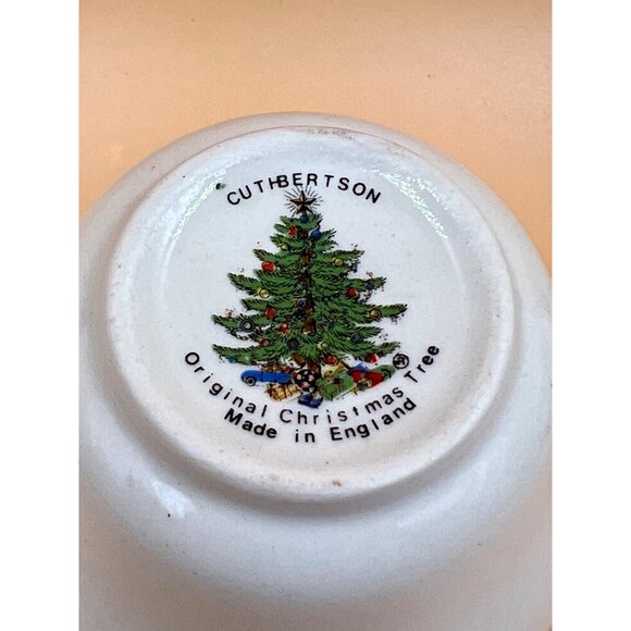 VTG 2 Pc. Cuthbertson "Original Christmas Tree" Teacup & Saucer-Made in England - Picture 8 of 10